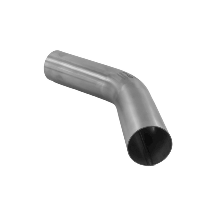 45 Degree 63mm 1.5D Mandrel Exhaust Bend T304 Stainless Steel Long Legs