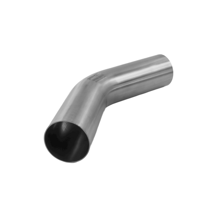 45 Degree 63mm 1.5D Mandrel Exhaust Bend T304 Stainless Steel Long Legs