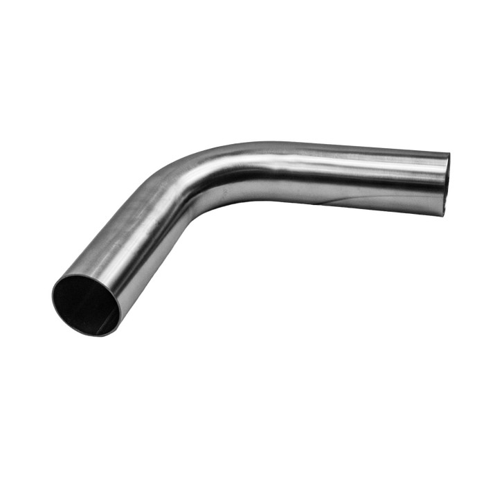 90 Degree 63mm 1.5D Mandrel Exhaust Bend T304 Stainless Steel Long Legs