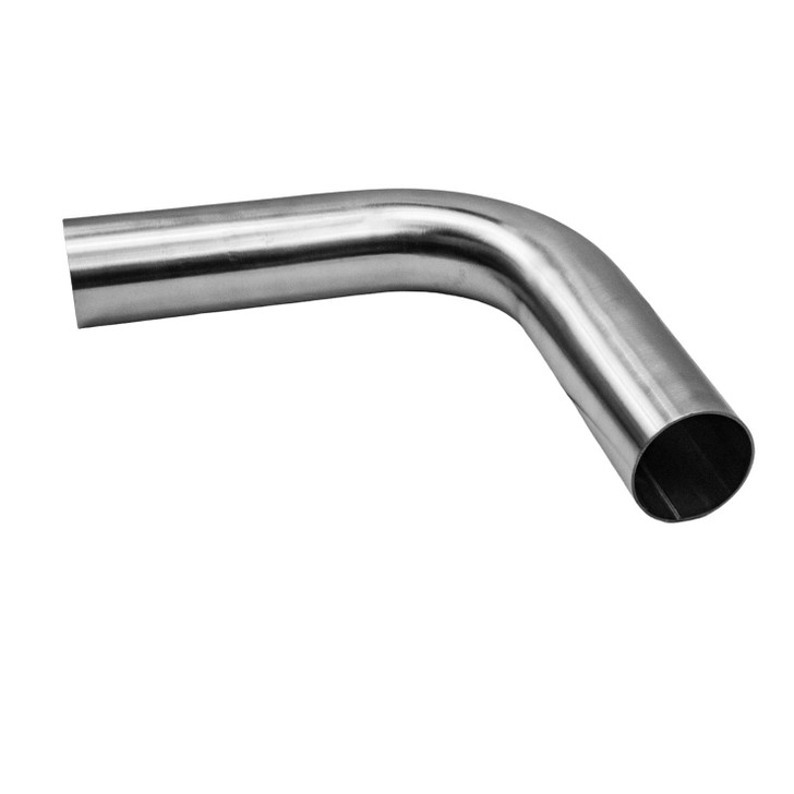 90 Degree 57mm 1.5D Mandrel Exhaust Bend T304 Stainless Steel Long Legs
