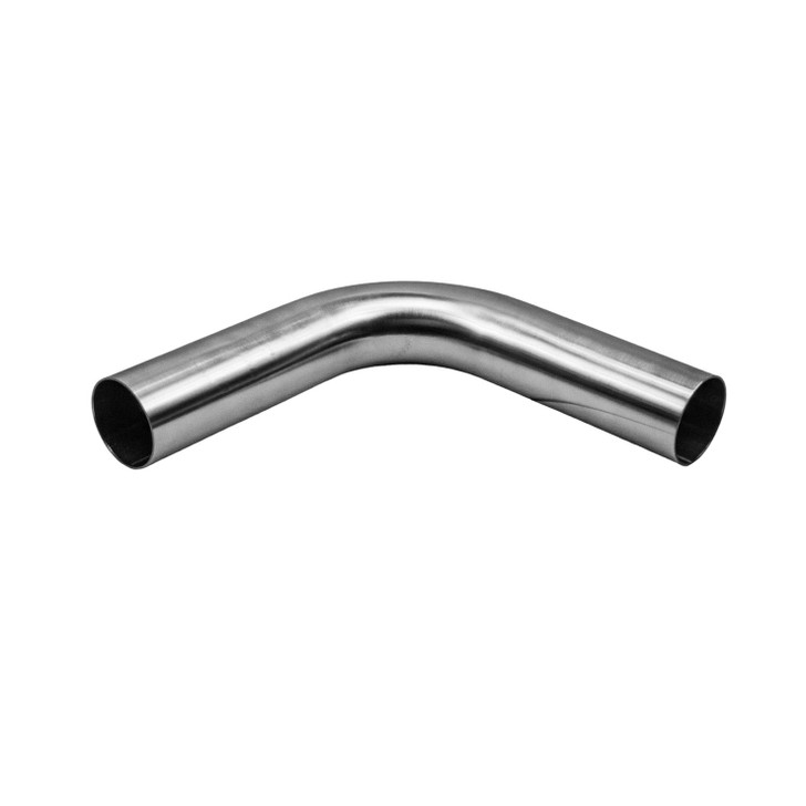 90 Degree  45mm 1.5D Mandrel Exhaust Bend T304 Stainless Steel Long Legs