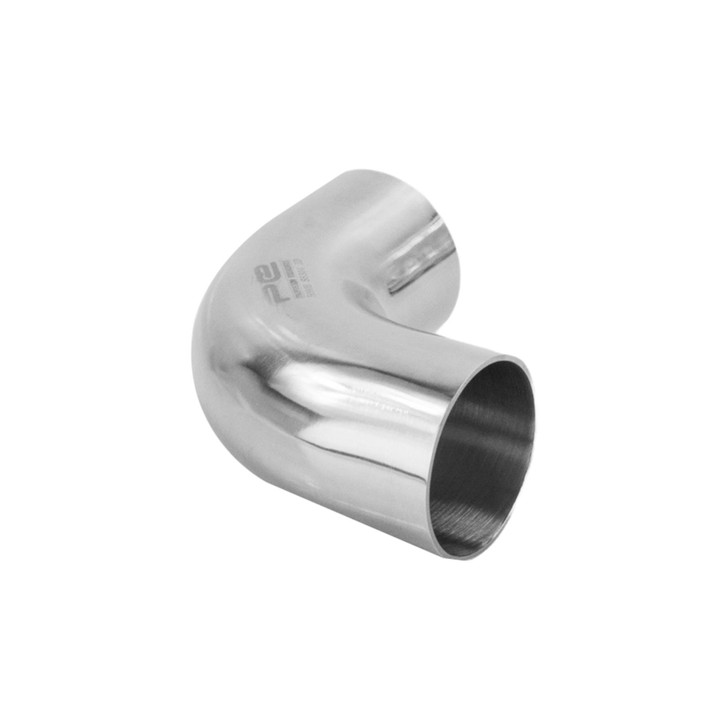 90 degree 2" 51mm Tight 1D Mandrel Exhaust Bend T304 Stainless Steel Polished