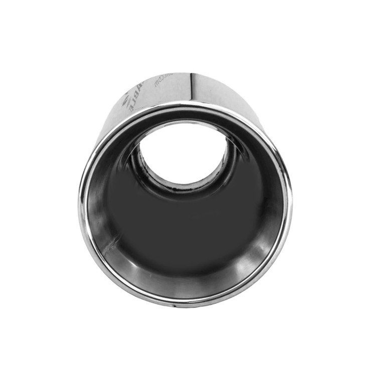 4.72 inch Round Straight Cut - Rolled Edge Mirror Polished 304 Stainless Steel Exhaust Tip  - PE35029