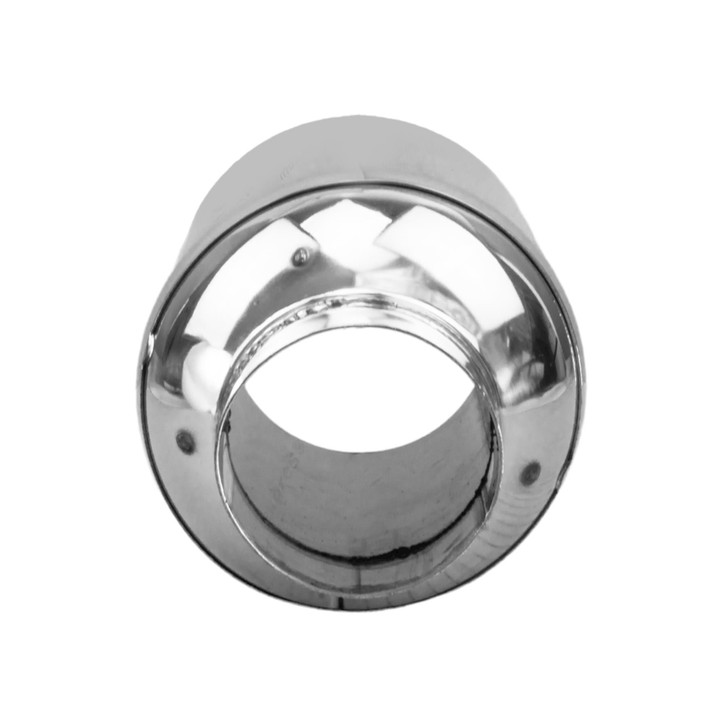 4.72 inch Round Straight Cut - Rolled Edge Mirror Polished 304 Stainless Steel Exhaust Tip  - PE35029