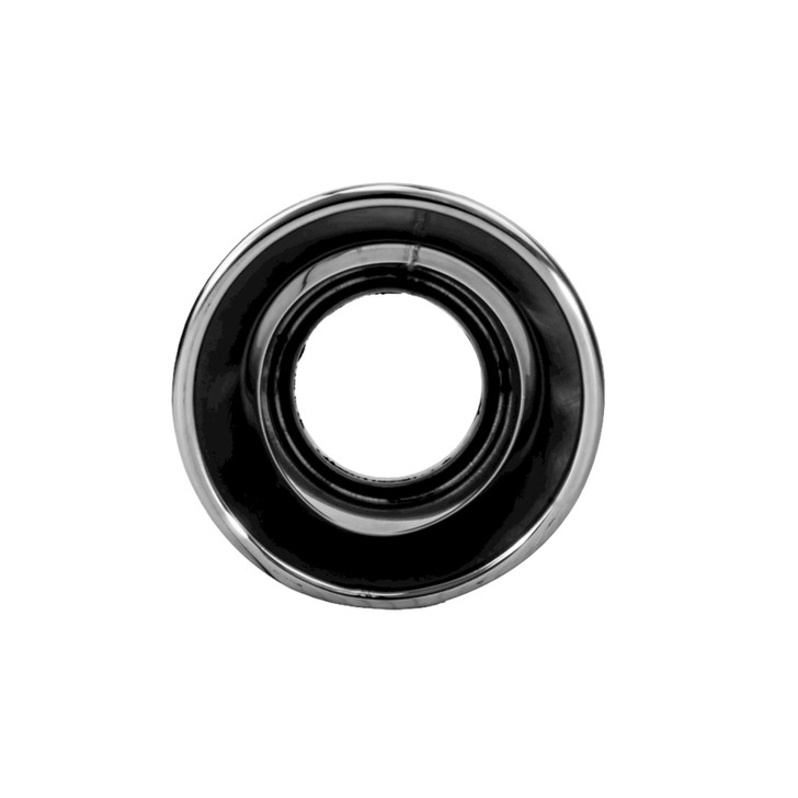 4.72 inch Round Slash Cut Mirror Polished 304 Stainless Steel Exhaust Tip  - PE35028