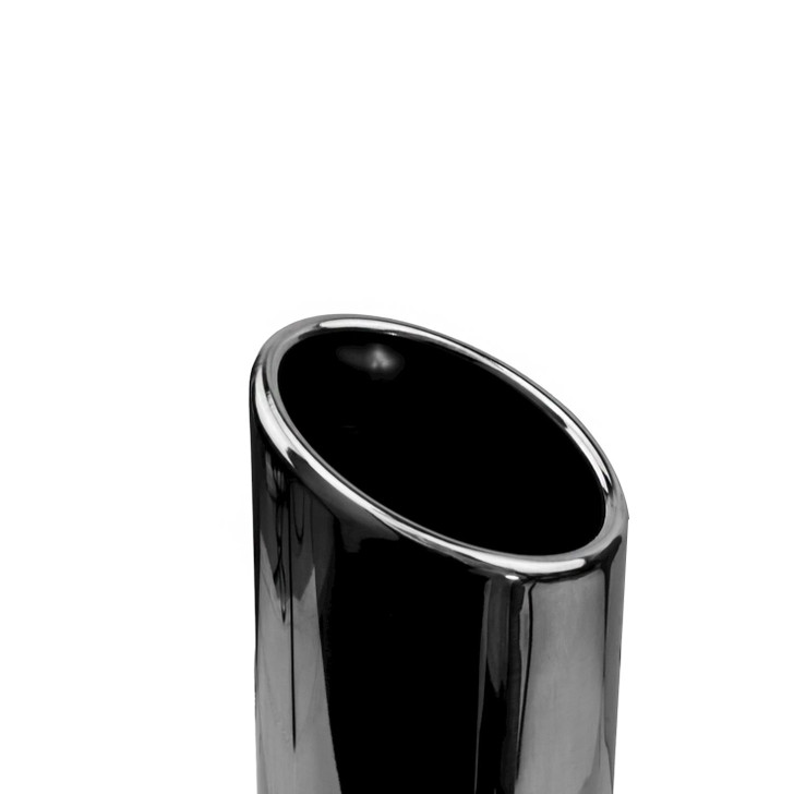 3 inch Round Slash Cut Mirror Polished 304 Stainless Steel Exhaust Tip  - PE35001