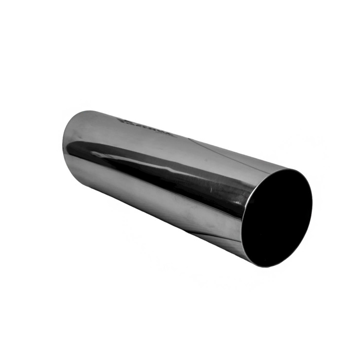 3 inch Round Slash Cut Mirror Polished 304 Stainless Steel Exhaust Tip  - PE35001