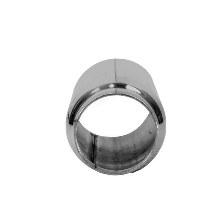 3 inch Round Slash Cut Mirror Polished 304 Stainless Steel Exhaust Tip  - PE35007
