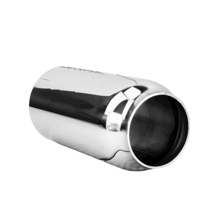 3 inch Round Stright - Double Wall Mirror Polished 304 Stainless Steel Exhaust Tip  - PE35006