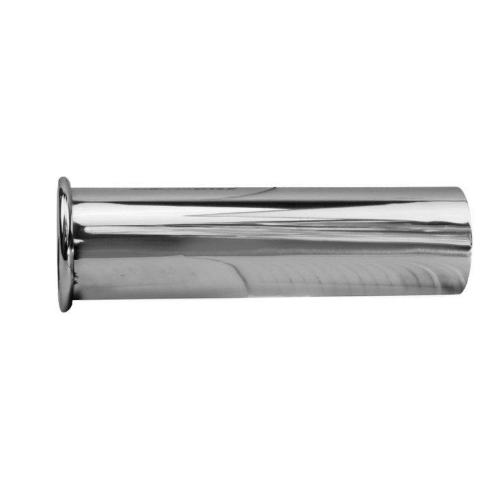 2 inch Round Straight Cut - Rolled Edge  Mirror Polished 304 Stainless Steel Exhaust Tip  - PE51RT