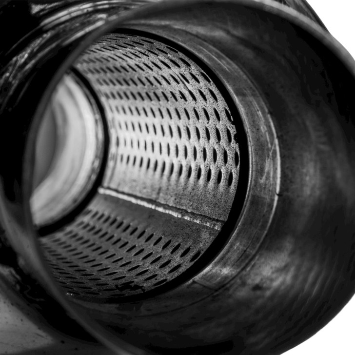 3" 76mm 4" Round x 9" Profusion 304 Stainless Steel Exhaust Silencer Resonator