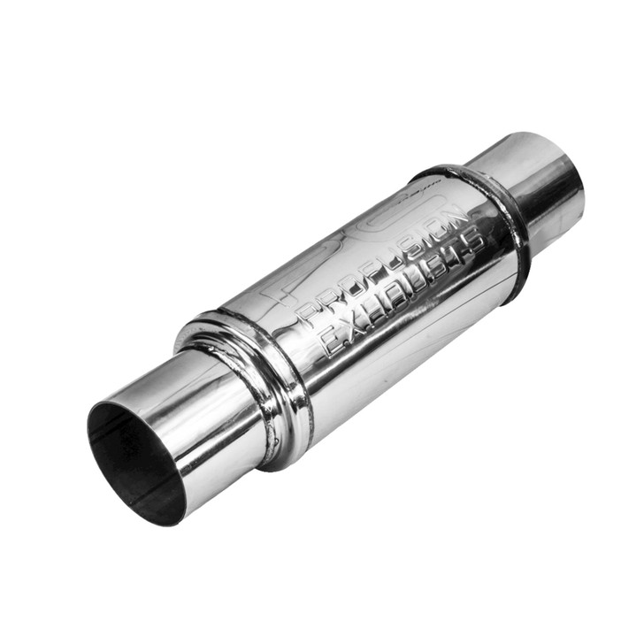 3" 76mm 4" Round x 9" Profusion 304 Stainless Steel Exhaust Silencer Resonator