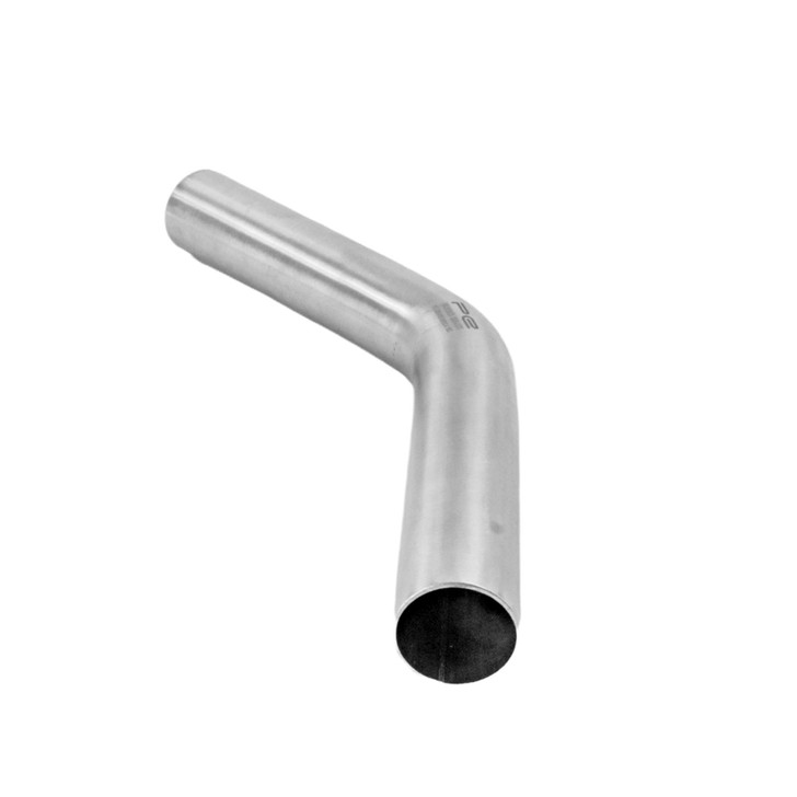45 Degree  38mm 1.5D Mandrel Exhaust Bend T304 Stainless Steel Long Legs