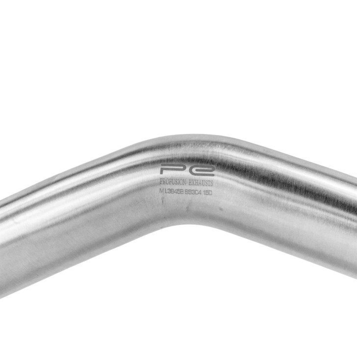 45 Degree  38mm 1.5D Mandrel Exhaust Bend T304 Stainless Steel Long Legs