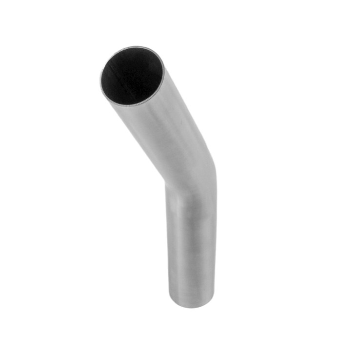 25 Degree 45mm 1.5D Mandrel Exhaust Bend T304 Stainless Steel Long Legs