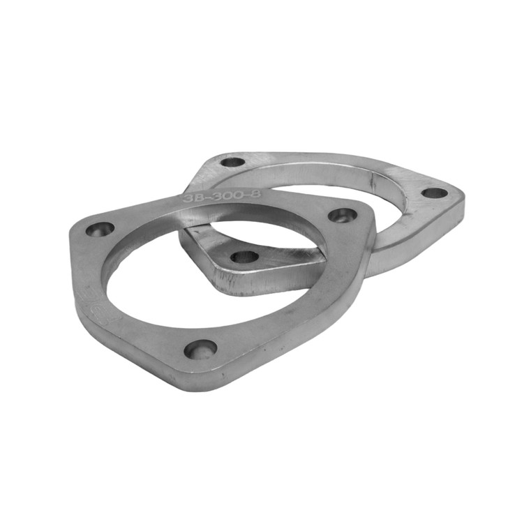 Exhaust Flange 3 inch ID 304 Stainless Steel 8mm thick 3 Bolt Flange