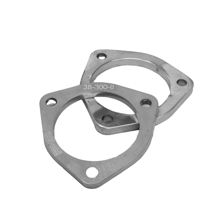 Exhaust Flange 3 inch ID 304 Stainless Steel 8mm thick 3 Bolt Flange