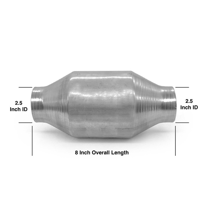 2.5" 63mm Profusion Universal High Flow Euro 4 Metallic Sports Cat 200 Cell CPSI