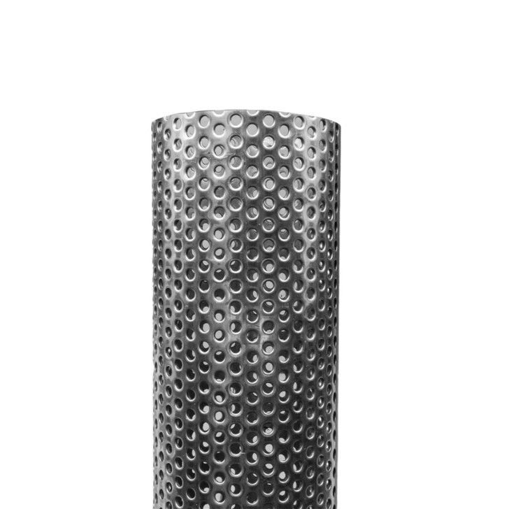 50.8mm OD 1000mm 1.2 Wall Perforated 304 Stainless Steel Exhaust Pipe Tube