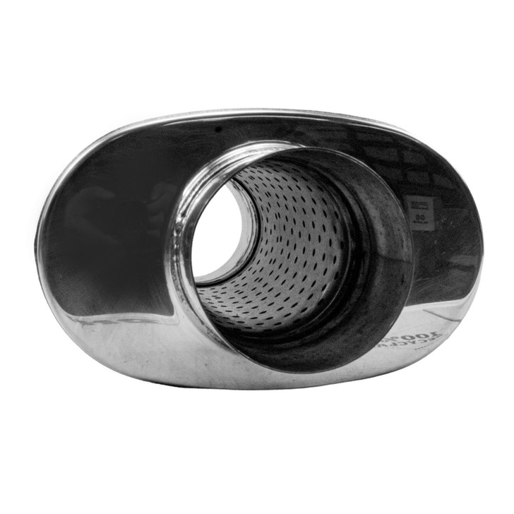 Exhaust Muffler Silencer 304 Stainless Steel 4 inch 5 x 8 Oval x 14 inch