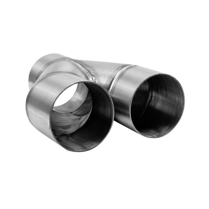3 inch 76mm Exhaust Y Pipe 304 Stainless Steel Y Piece