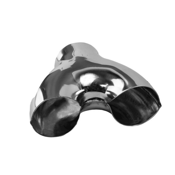 Universal Exhaust Pressed Y Pipe 304 Stainless Steel - YPC60