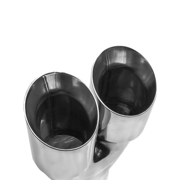 3inch Round Slash Cut Mirror Polished 304 Stainless Steel Exhaust Tip  - PE35061R