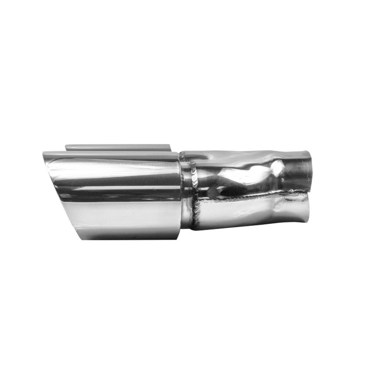 3inch Round Slash Cut Mirror Polished 304 Stainless Steel Exhaust Tip  - PE35061L