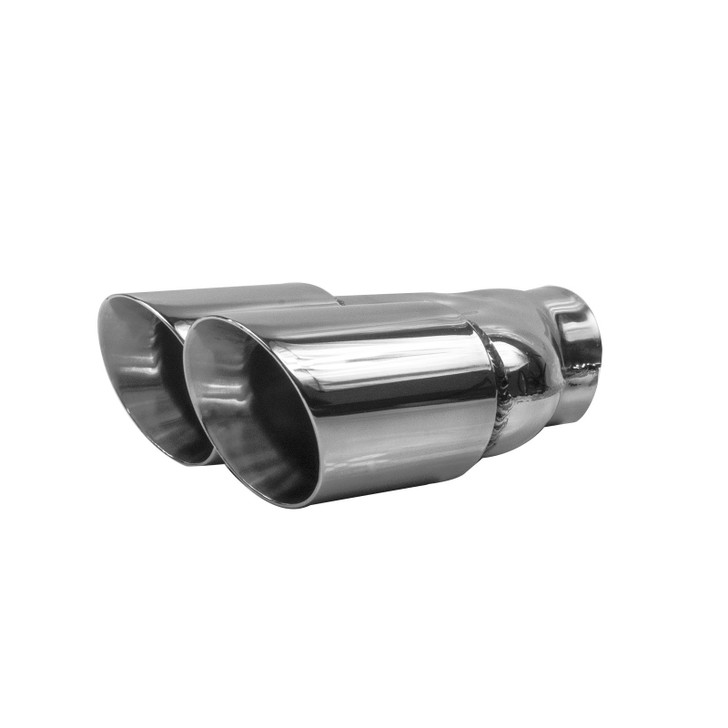 3inch Round Slash Cut Mirror Polished 304 Stainless Steel Exhaust Tip  - PE35061L