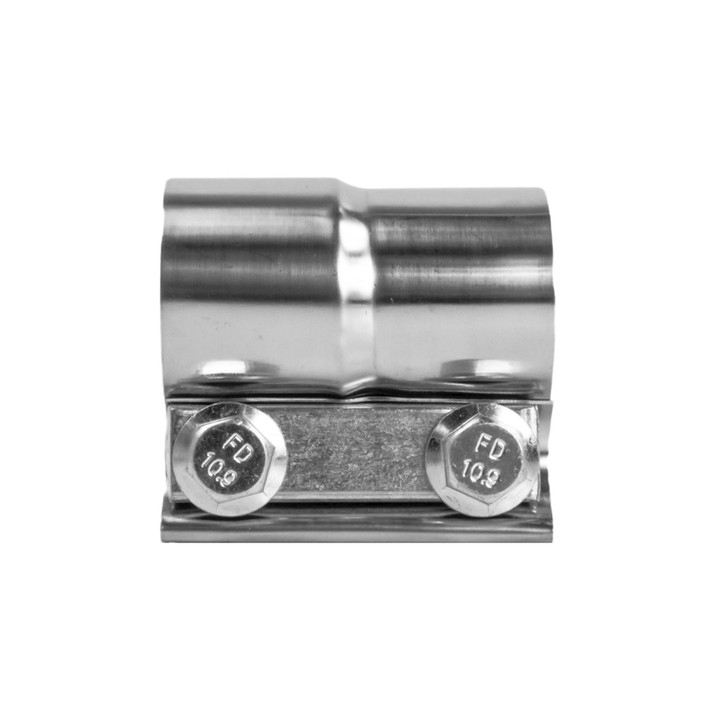 2.25" 57mm 304 Stainless Steel Lap Joint Exhaust Band Coupler Sleeve Clamp