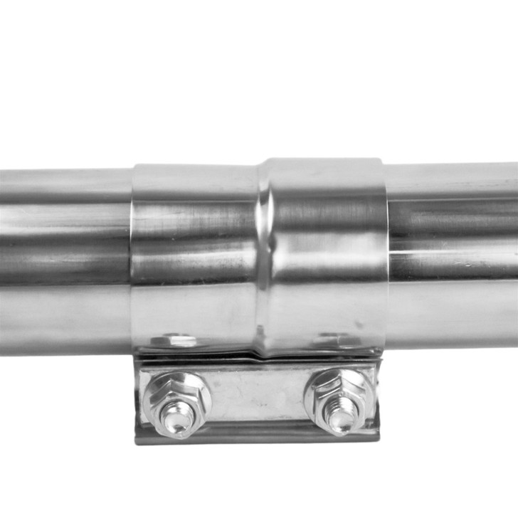 2.25" 57mm 304 Stainless Steel Lap Joint Exhaust Band Coupler Sleeve Clamp