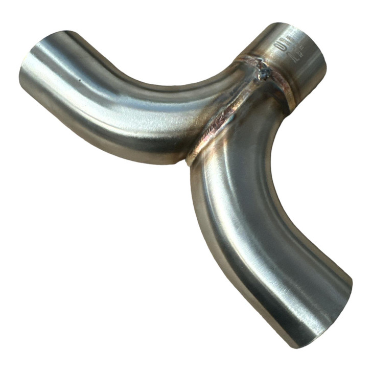 2.25 inch 57mm Exhaust Seagull Y Pipe 304 Stainless Steel T Piece