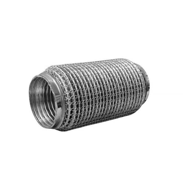 63mm x 200mm Soft Superflex Interlock Weld On 304 Stainless Steel Exhaust Flexi Tube Pipe