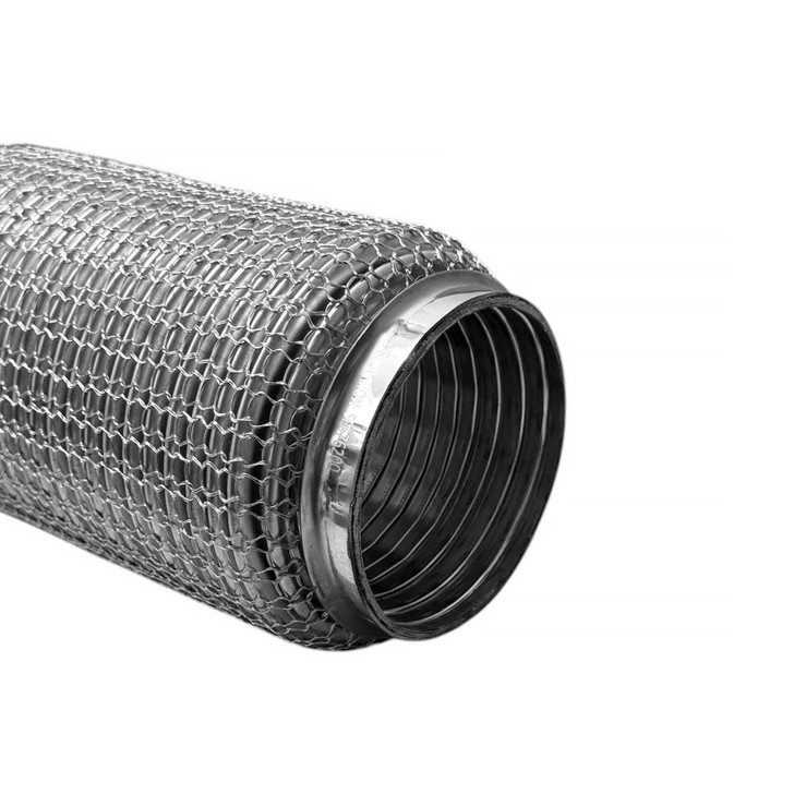 63mm x 200mm Soft Superflex Interlock Weld On 304 Stainless Steel Exhaust Flexi Tube Pipe