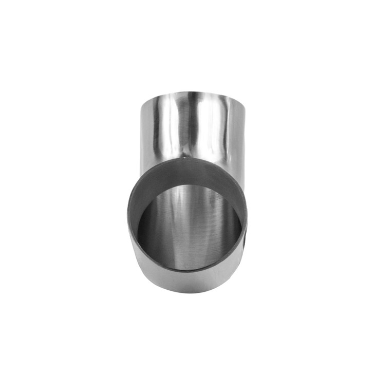 90 degree 2.37" 60mm Tight 1D Mandrel Exhaust Bend T304 Stainless Steel Satin Polished
