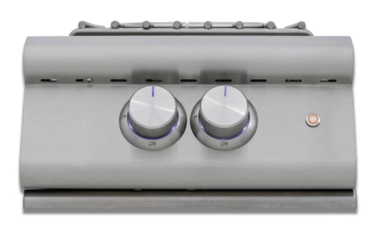 Blaze Premium LTE+ Built-In Propane Gas High Performance Power Burner W/ Wok Ring &amp; Stainless Steel Lid - BLZ-PBLTE3-LP