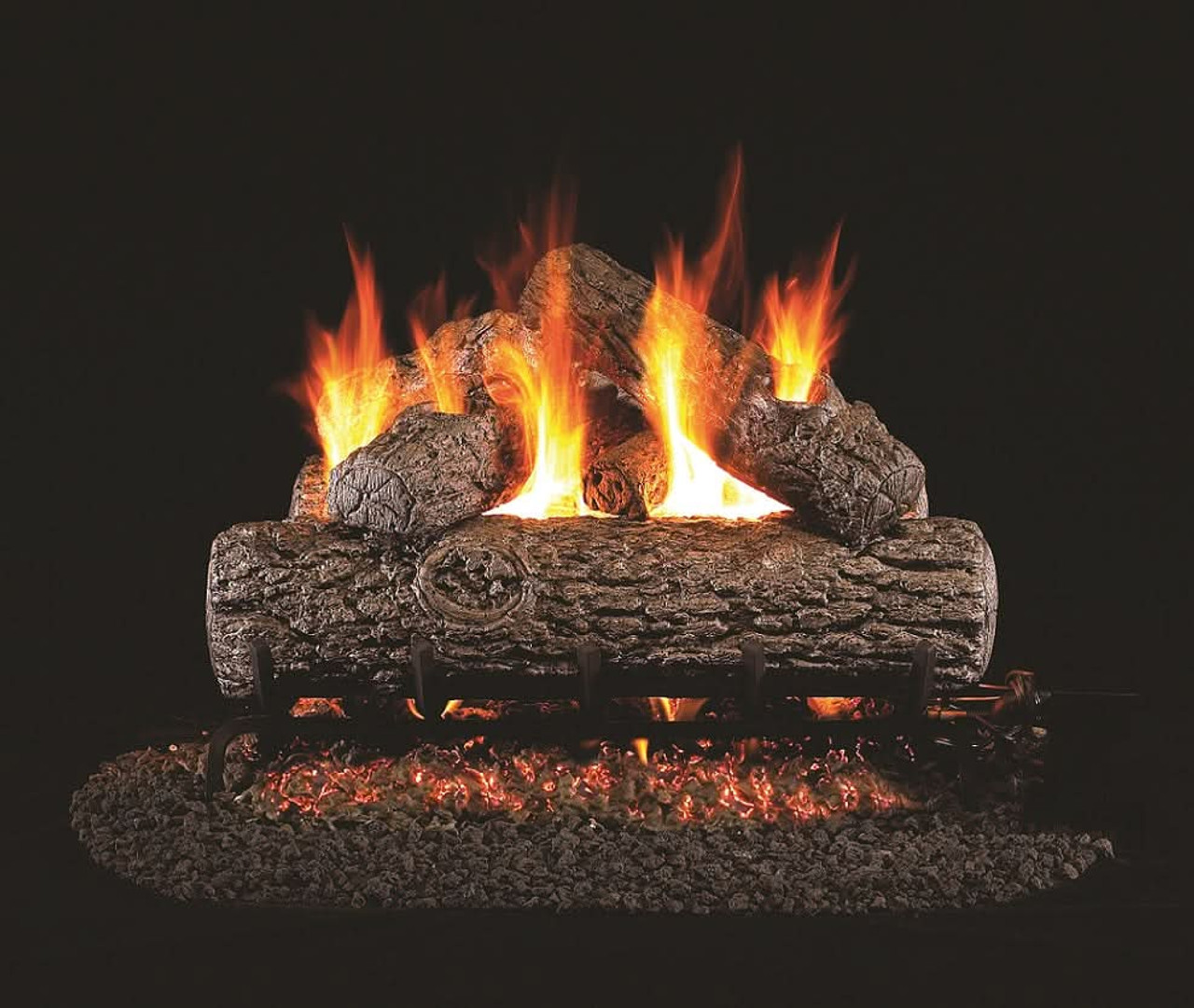 Peterson Gas Logs 24" Golden Oak Logs & 24" G4 Burner Kit - R24G424