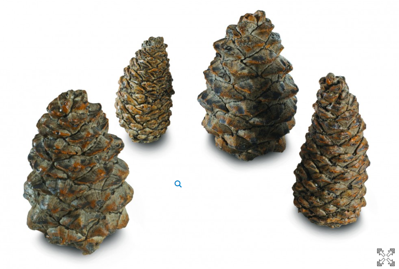 Peterson Gas Logs -PINE CONES FOR GAS LOGS 4PK ASSTD SIZES - PC4
