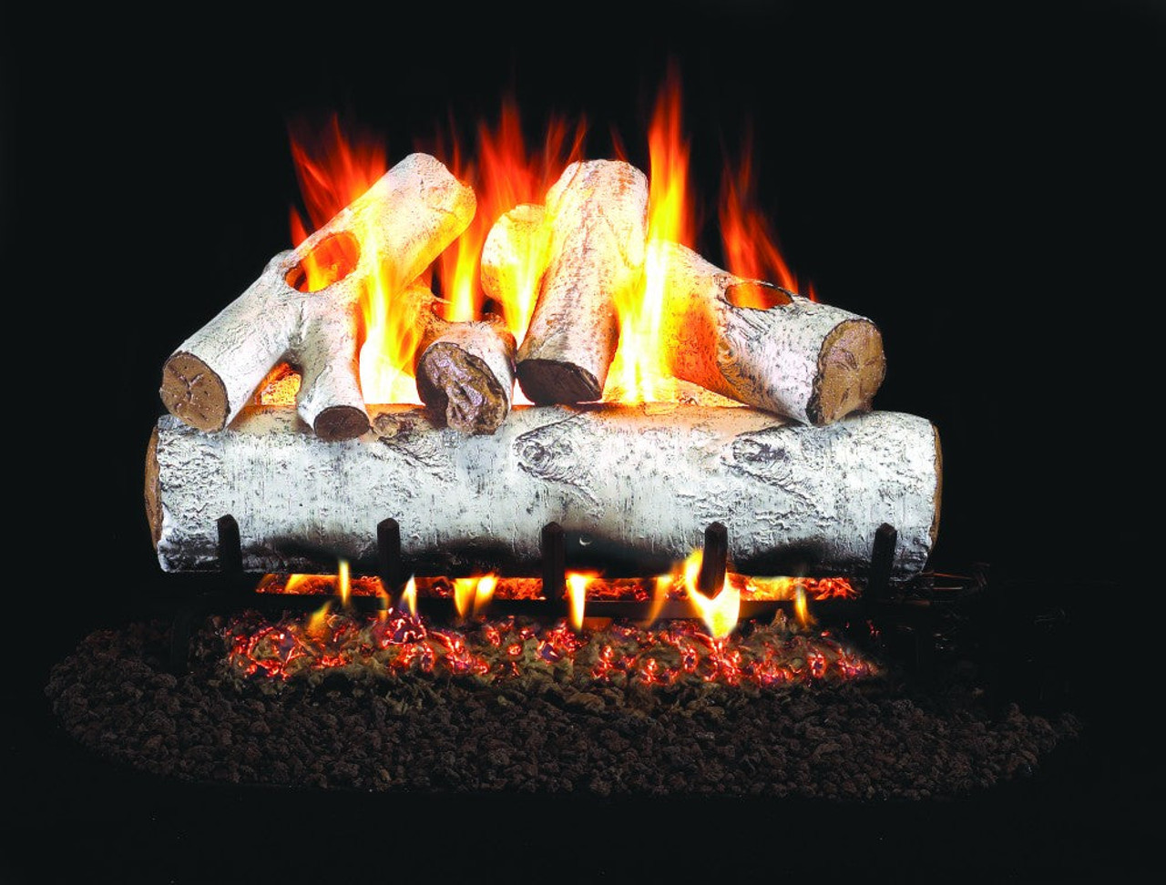 Peterson Gas Logs White Birch 18" Log Kit - W18
