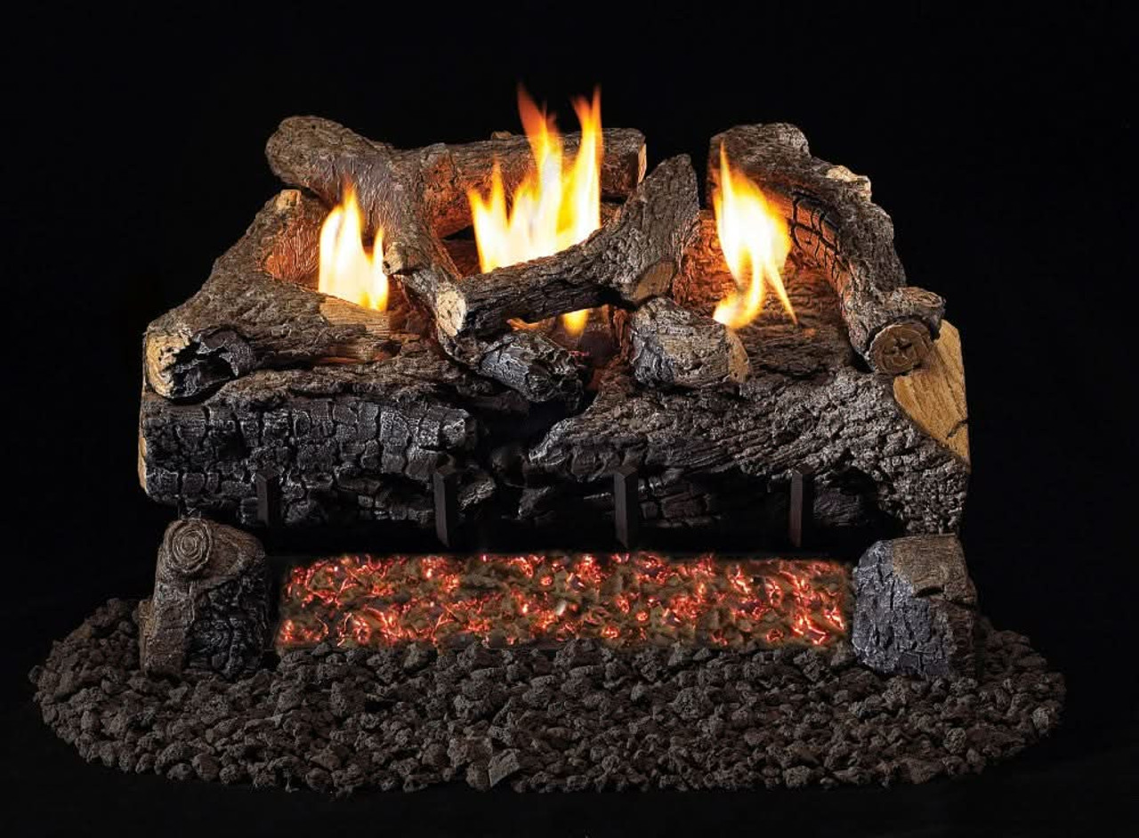 Peterson Gas Logs Evening Fyre Charred Logs - ECV30