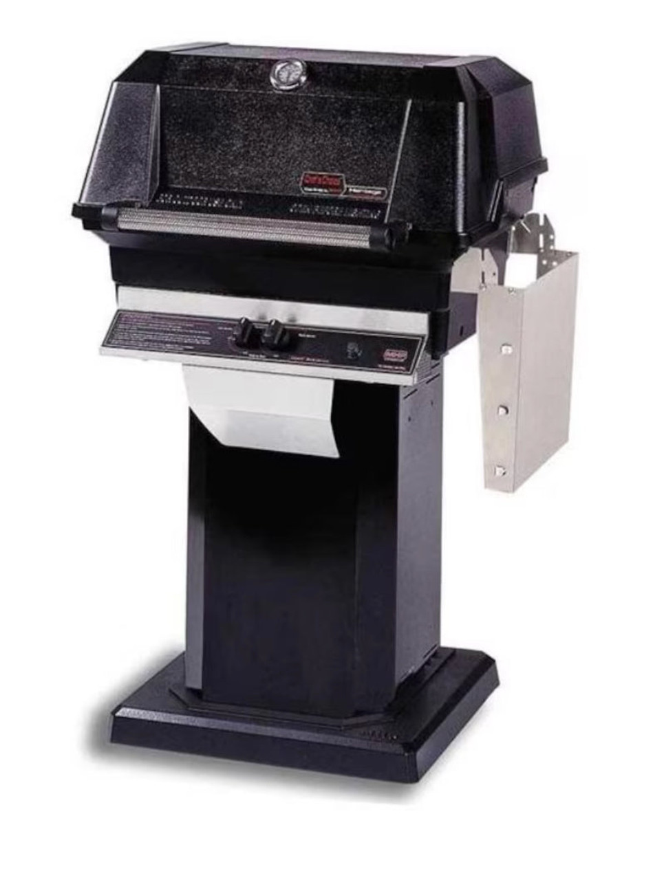 MHP JNR4DD - 37-Inch 2-Burner Black Patio Base Grill with Stainless Steel Shelves and Sear Magic Grids - Liquid Propane Gas - JNR4DD-PS + OCOLB + OP-P