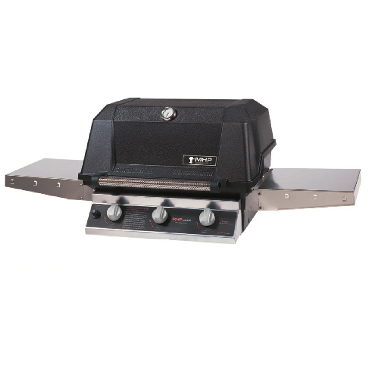 MHP Grill 27-Inch Built-In Grill - Liquid Propane Gas with Bolt-Down Patio Base -  WHRG4DD-PS + MPB