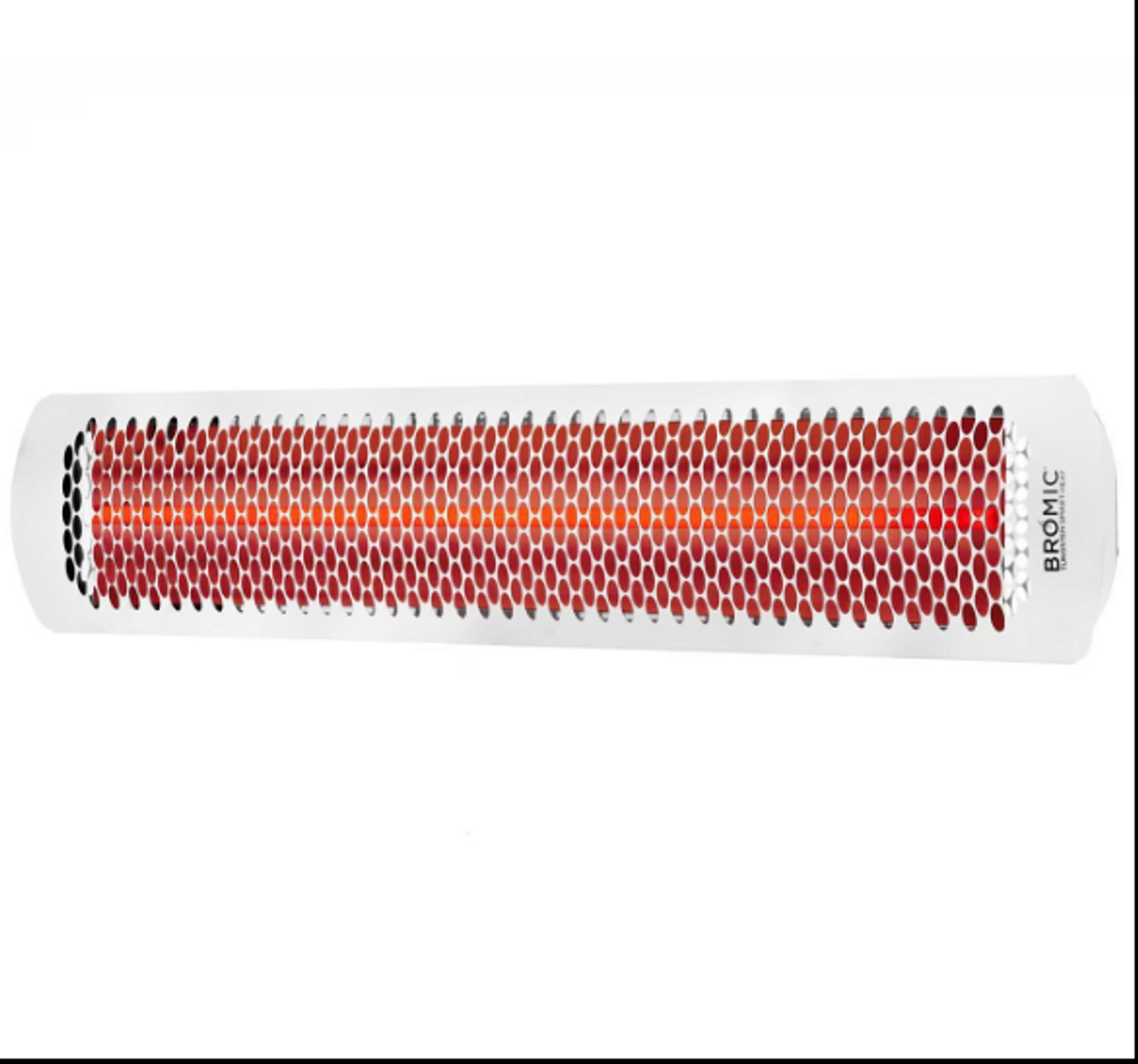Bromic Heating Tungsten Smart-Heat 44-Inch 4000W Dual Element 240V Electric Infrared Patio Heater - White - BH0420012