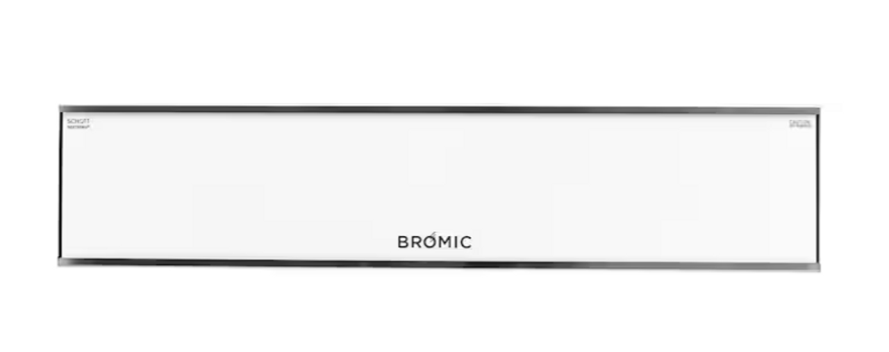 Bromic Heating Platinum Smart-Heat Series II 50-Inch 3400W 11,600 BTU 240V Electric Patio Heater - White - BH0320008