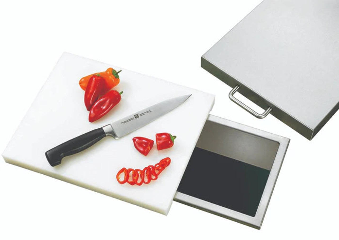 TrueFlame 14x10" Trash Chute & Cutting Board w/ Lid- TF-TC-14