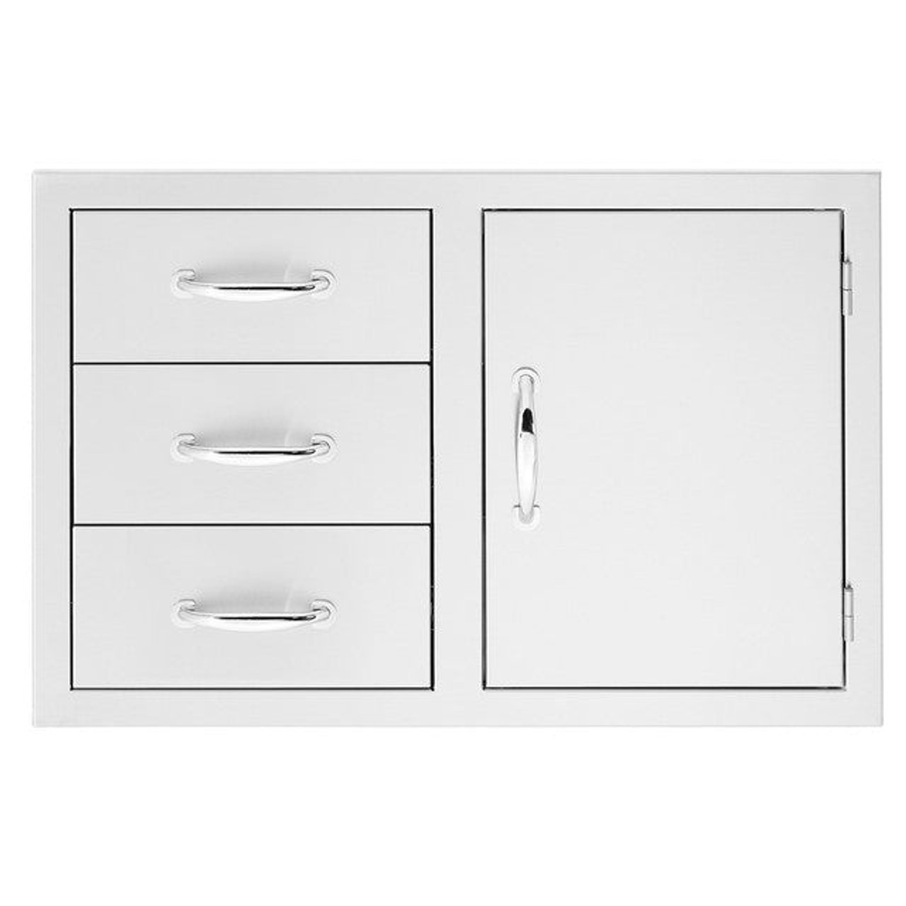 TrueFlame 33" 3-Drawer & Access Door Combo- TF-DC3-33