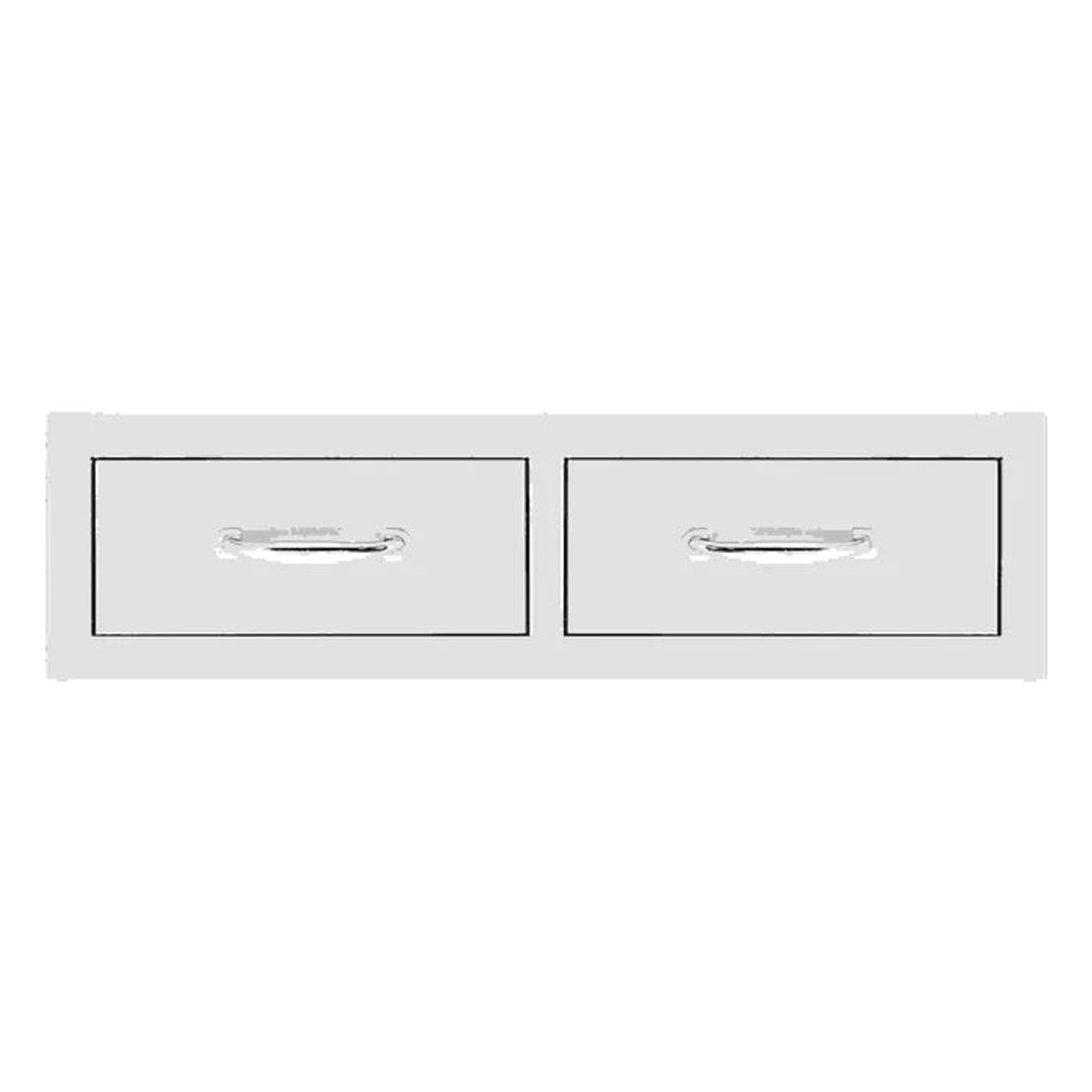 TrueFlame 32" Double Horizontal Drawer- TF-DR2-32H