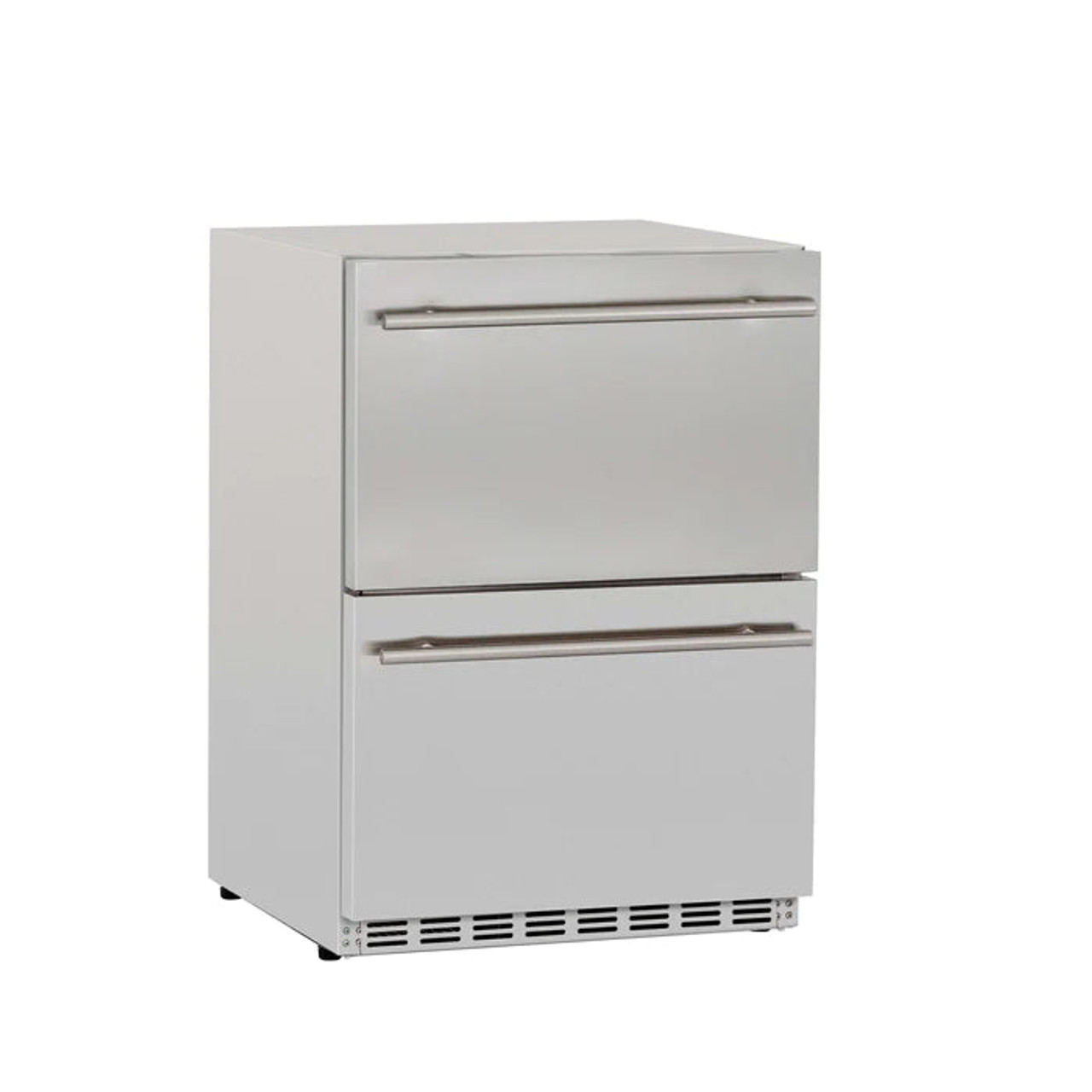 TrueFlame 24" 5.3C Deluxe Outdoor Rated 2-Drawer Fridge- TF-RFR-24DR2