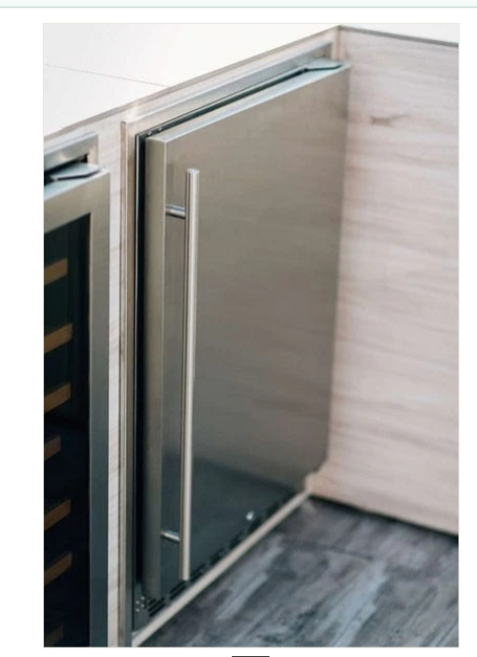 TrueFlame 24" 5.3C Deluxe Outdoor Rated Fridge Left to Right Opening- TF-RFR-24D