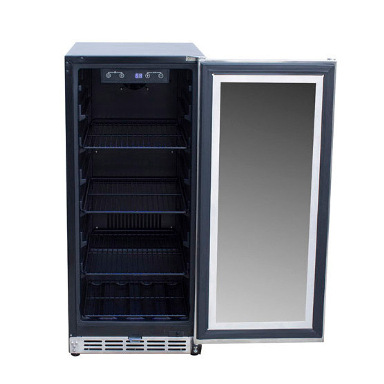 TrueFlame 15" Outdoor Rated Fridge w/Glass Door- TF-RFR-15G